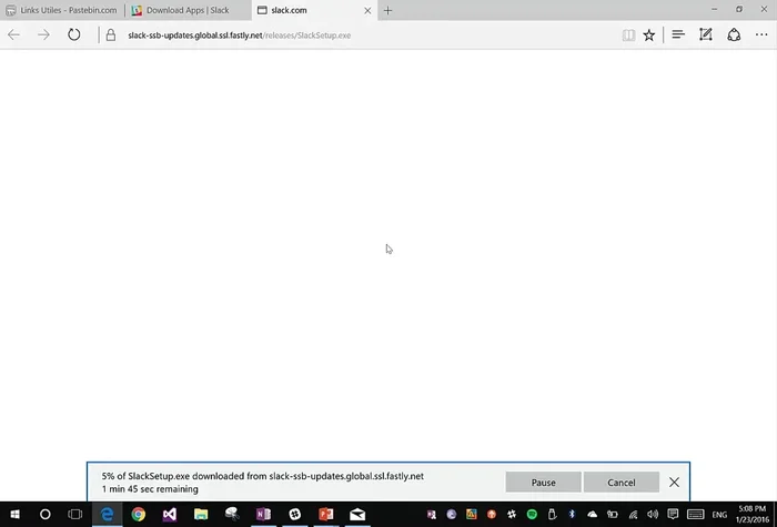 Instalar la aplicación Slack.