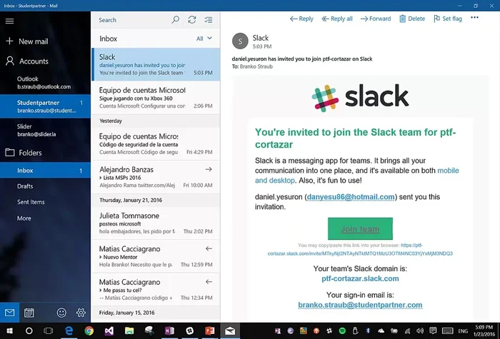 Unirse al equipo haciendo clic en "Unirse al equipo".