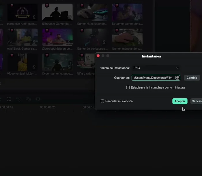 Crear una instantánea al inicio del vídeo del cuadro para ajustar la duración hasta que termine la transición. Modificar la escala y posición con keyframes.