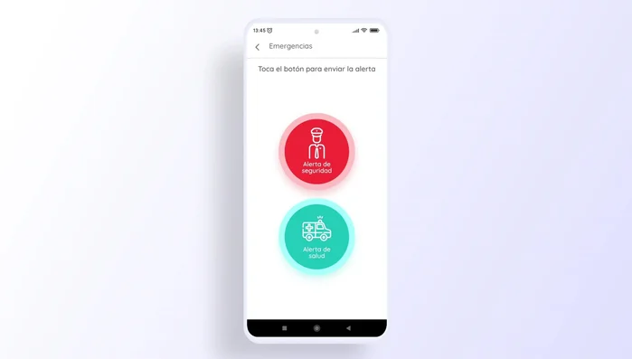 Confirmar la solicitud tocando el botón nuevamente.