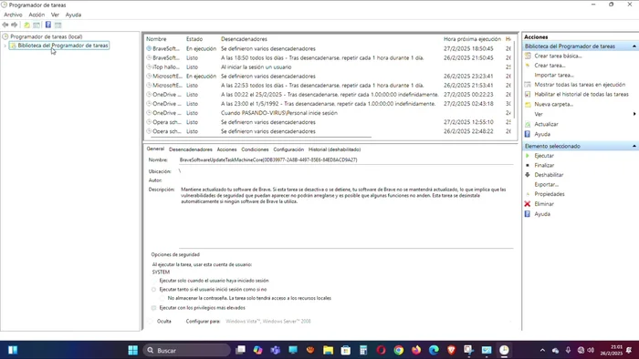 Buscar la tarea "Device Directory Client"