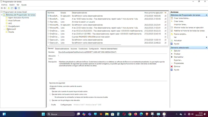 Buscar la tarea "Device Directory Client"