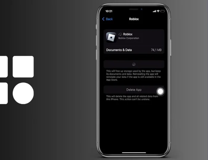 Si el reinicio no funciona, elimina la aplicación Roblox y vuelve a instalarla desde la App Store.