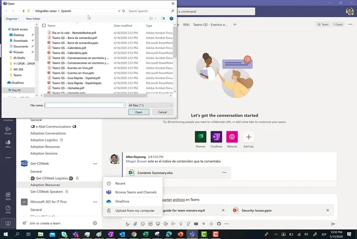 Busca y selecciona el archivo que deseas compartir.