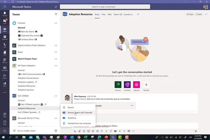 Navega a tu archivo en OneDrive y selecciónalo.