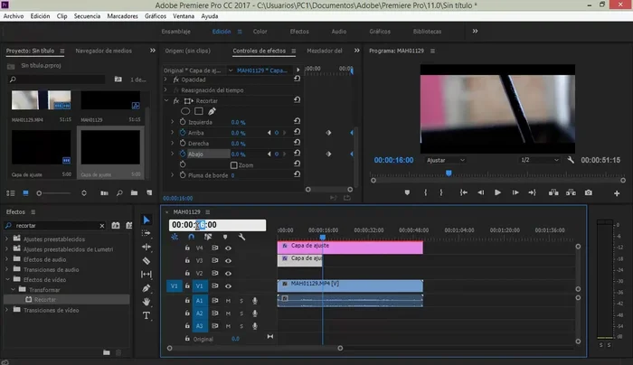 Ajustar la duración de la segunda capa de ajuste a 8 segundos en la línea de tiempo.