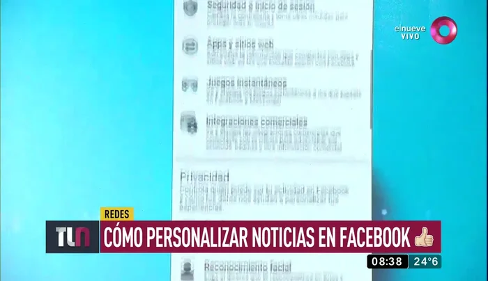 Toca en "Administra el contenido que ves en la sección de noticias".
