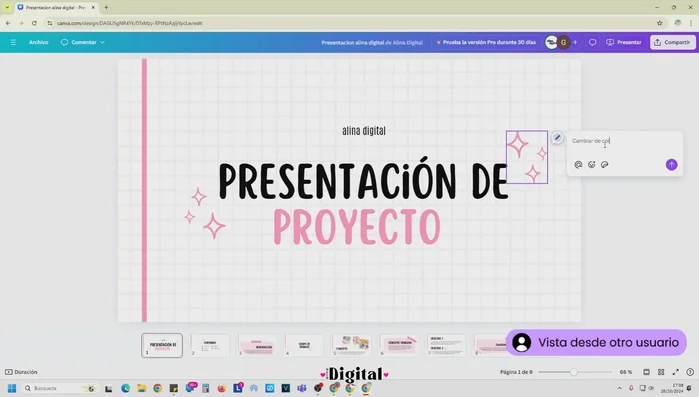 Para eliminar un comentario, seleccionar el comentario y hacer clic en el icono de 'Resolver'.