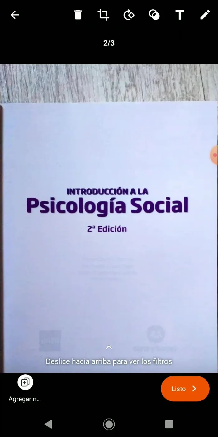 Una vez que hayas escaneado todas las páginas, pulsa "Listo".