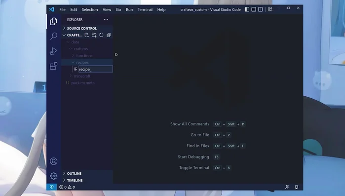 Para `crafting_shapeless`, listar los ingredientes (`ingredients`) en un array.
