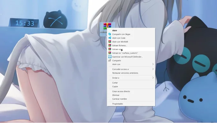 Extraer el archivo .zip del Data Pack.