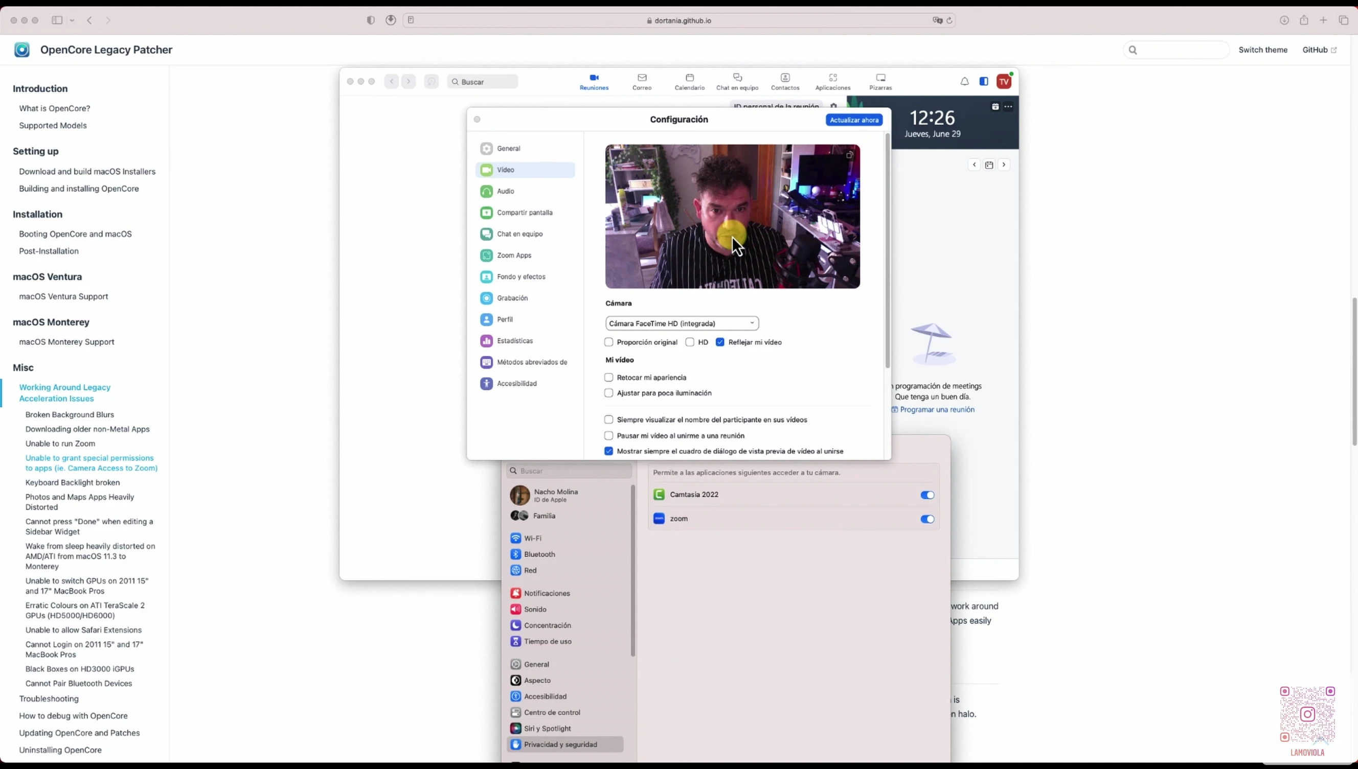 Solución Definitiva: Permisos de Cámara y Micrófono en macOS Ventura 13.3 con OpenCore Legacy Patcher
