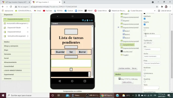 Dar formato al visor de lista: color de fondo claro, color de texto negro.