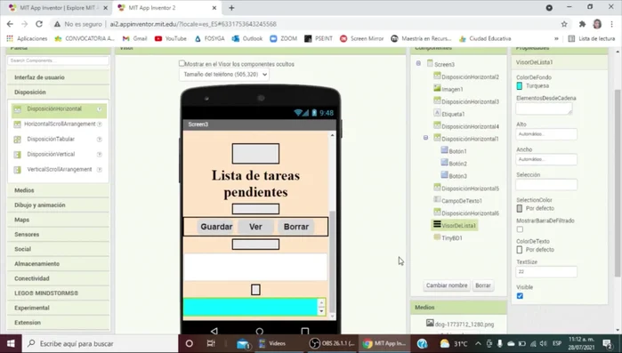 Dar formato al visor de lista: color de fondo claro, color de texto negro.