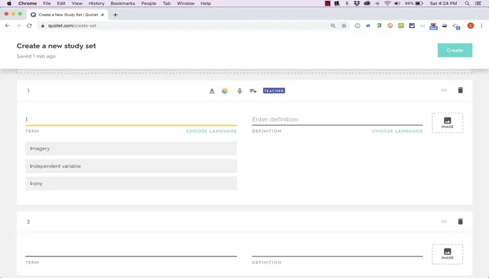 Una vez completado, haz clic en "Crear".