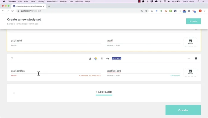 Una vez completado, haz clic en "Crear".