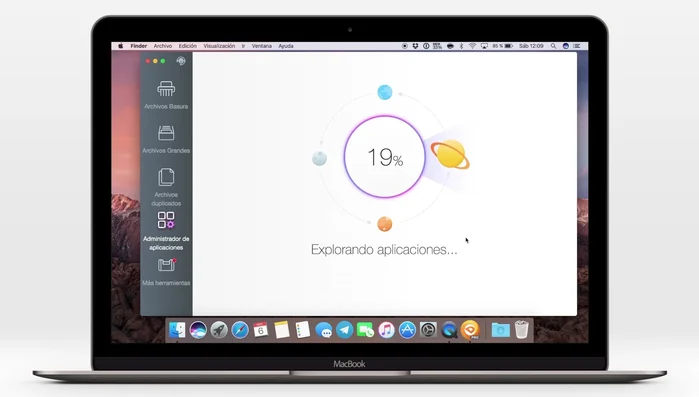 Desinstala aplicaciones completamente con el Administrador de Aplicaciones, eliminando todos los archivos asociados.