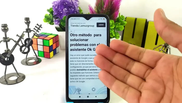 Ir a la sección 'Voz'.