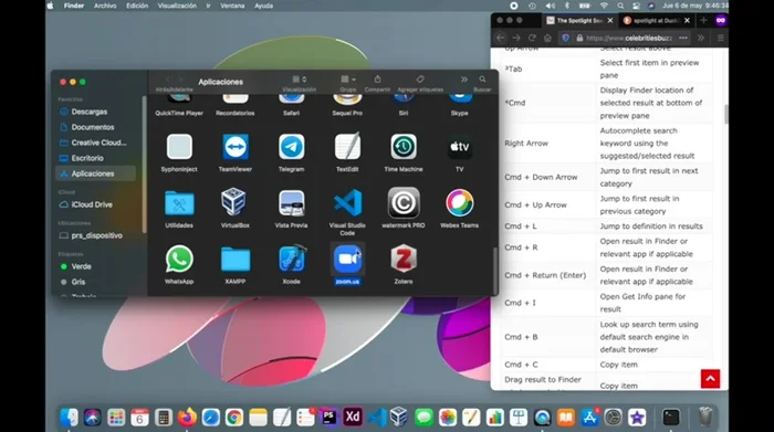 Soltar el icono en la posición deseada en el Dock.