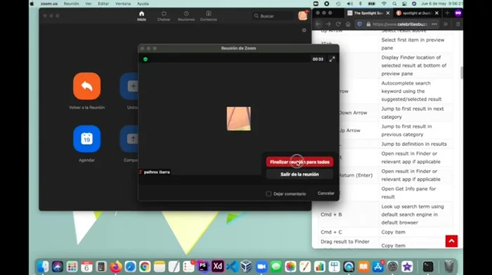Cerrar Zoom completamente usando el menú contextual o comando Q para evitar problemas de seguridad.