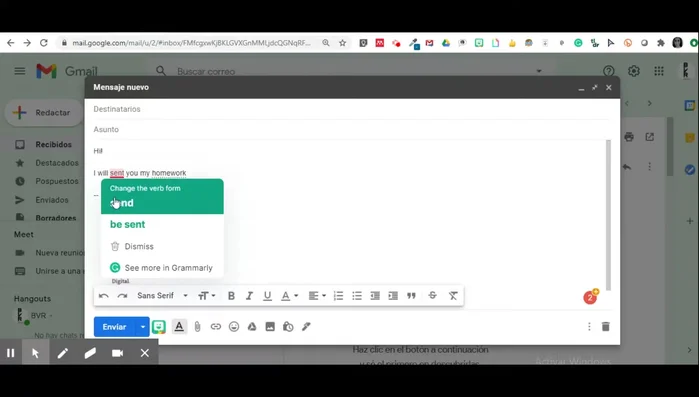 Acepta o rechaza las sugerencias de corrección