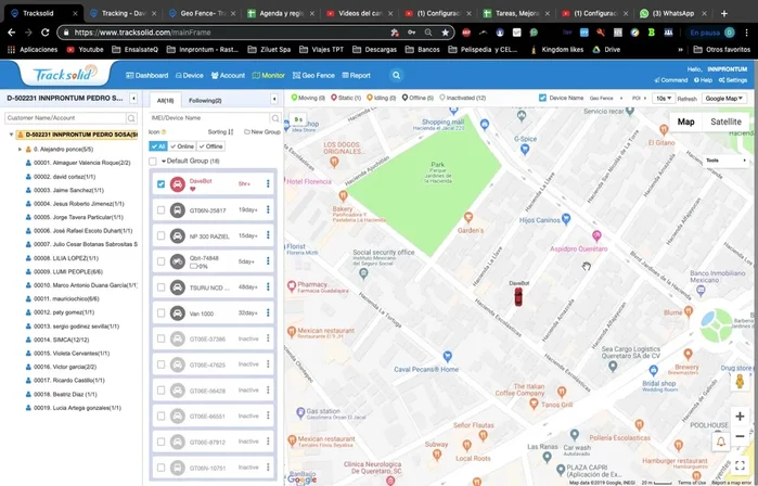 Visualizar las alertas recibidas (velocidad, geocercas, vibración, desplazamiento, etc.). Configurar las alertas que deseas recibir.