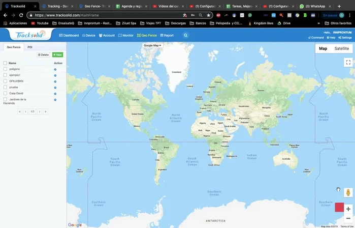 Asignar la geocerca a un vehículo y configurar las alertas (entrada, salida, tiempo dentro/fuera del área).