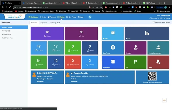 Ir a la sección de 'Monitoreo'.