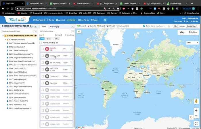 Visualizar las alertas recibidas (velocidad, geocercas, vibración, desplazamiento, etc.). Configurar las alertas que deseas recibir.