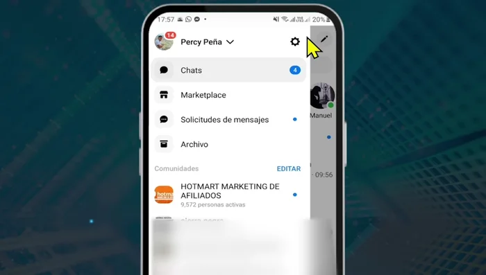 Desliza hacia abajo y busca la opción 'Privacidad y seguridad'.
