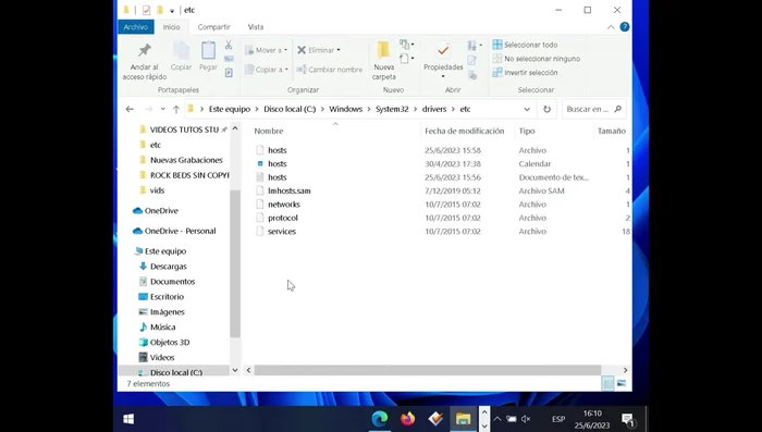 Abre el archivo 'hosts' con el Bloc de notas.