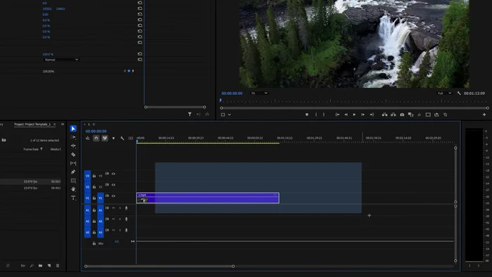 Seleccionar todos los clips a exportar.