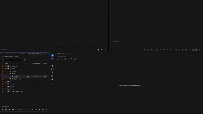 Seleccionar todos los clips a exportar.