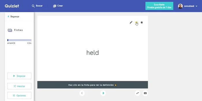 Revisar las palabras marcadas con estrella al final de la sesión de aprendizaje.