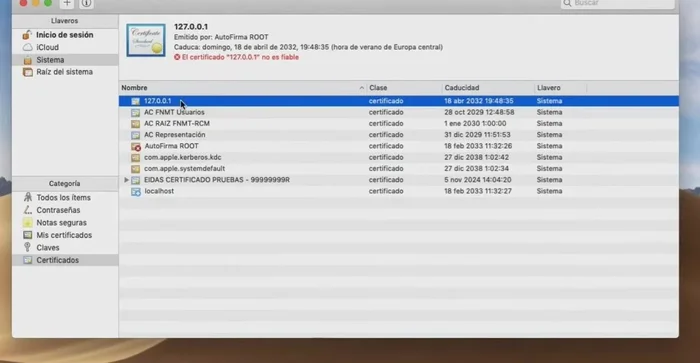 Cerrar la ventana e introducir la contraseña de usuario para confirmar.
