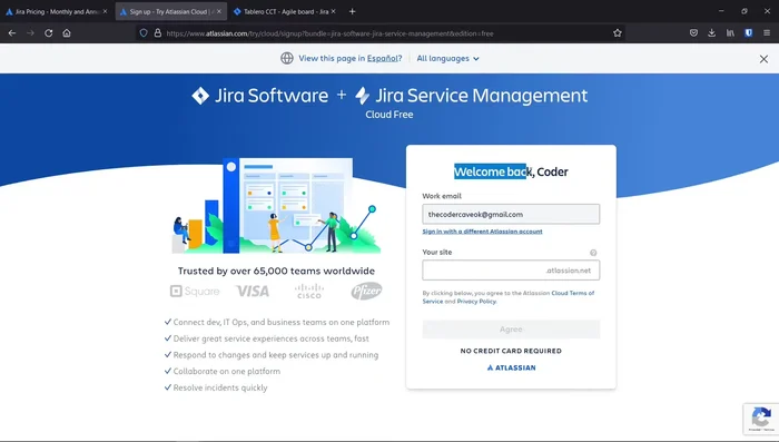 Crear una cuenta gratuita con tu usuario. No se requiere tarjeta de crédito.