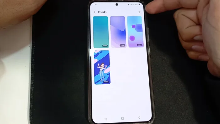 Pulsa "Usar como fondo de llamada".