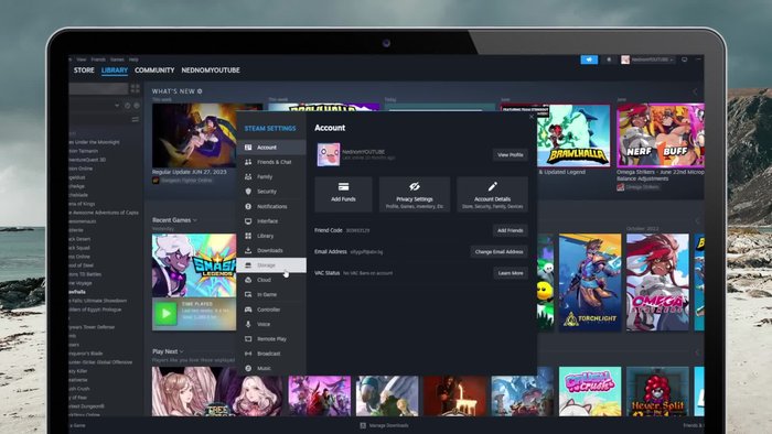 Haz clic en 'Nube' y asegúrate de que 'Activar nube de Steam' esté seleccionado.
