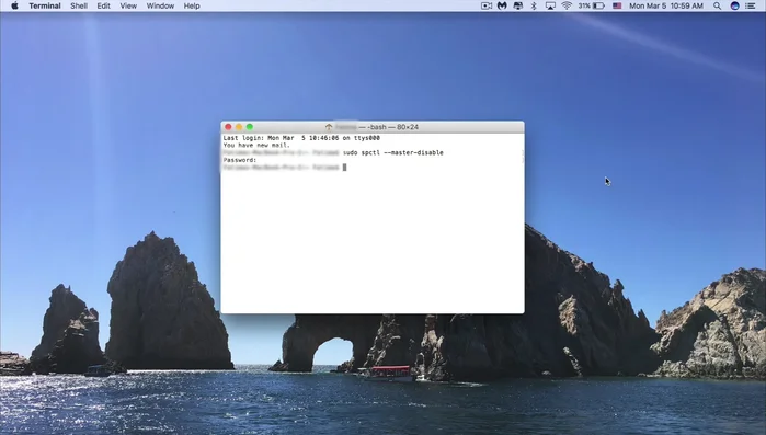 Habilita la opción 'Abrir aplicaciones de cualquier lugar'. Si está bloqueada (con un candado), desbloquéala con tu contraseña.