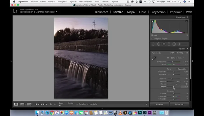 Realizar un revelado básico de la fotografía (ajustes de exposición, contraste, etc.).