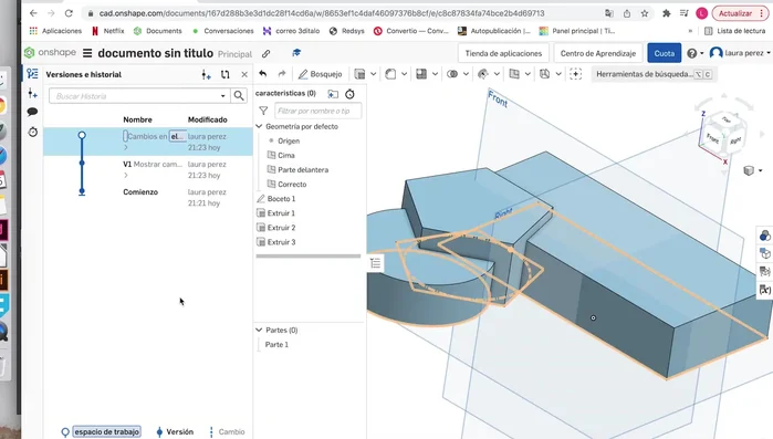 Utilizar la función 'Crear Versión' (o similar, dependiendo del software) para guardar el estado actual del diseño como una versión.