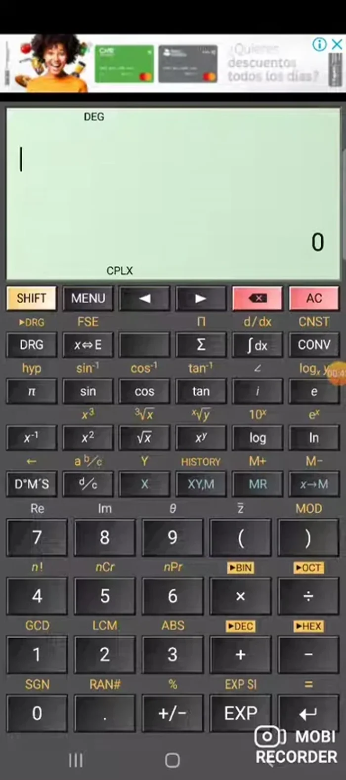Utilizar las teclas de borrado y retroceso (flechas rojas) para corregir errores.