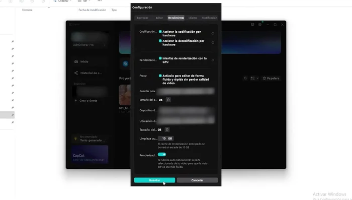 Hacer clic en 'Guardar'