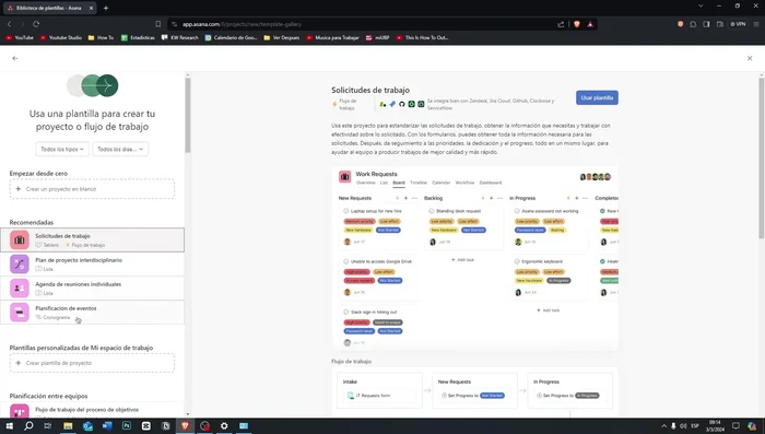 Crear nuevos proyectos: Utiliza plantillas para crear proyectos con estructuras predefinidas o empieza desde cero. Importa hojas de cálculo para una migración más eficiente.