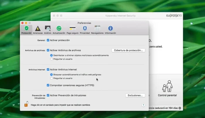 En la ventana de 'Preferencias', busca la sección 'Exclusiones' dentro de 'Zona de confianza'.