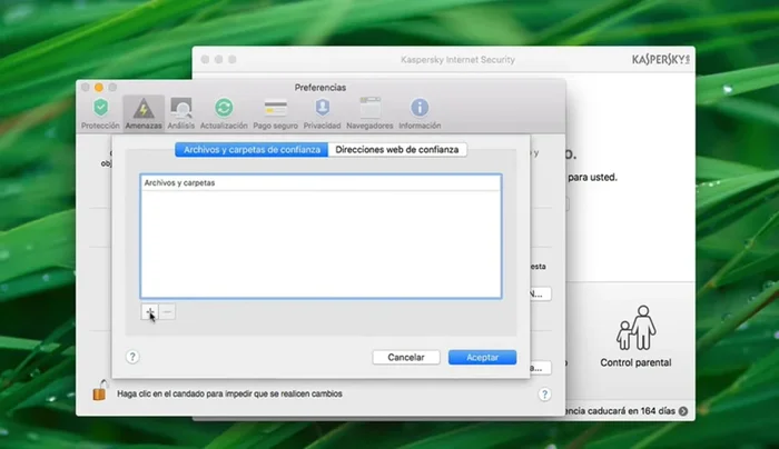 Haz clic en 'Abrir' y luego en 'Aceptar' para confirmar la exclusión.