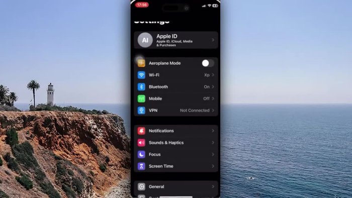 Toca en 'Almacenamiento del iPhone'.