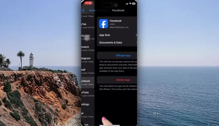 Abre la aplicación de Facebook, pulsa el icono de menú y luego 'Configuración'.