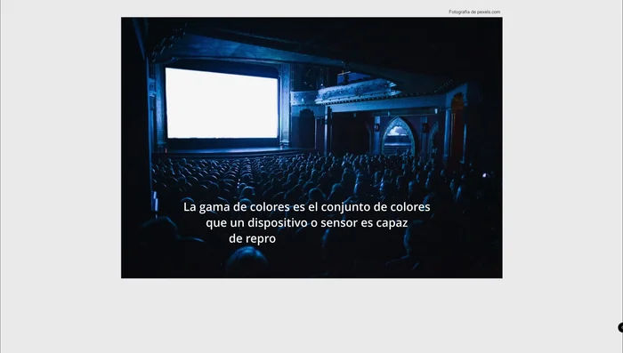 Analiza el gamut de tus dispositivos. Considera las capacidades del sensor de una cámara, o las tintas y papel de una impresora.