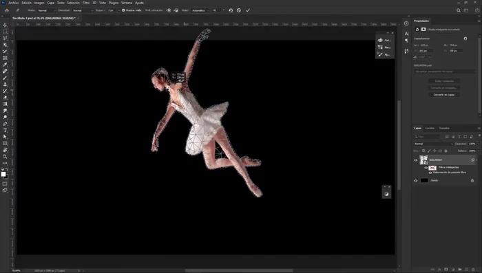 Utilizar la opción 'Resetear' para volver al estado original de la deformación.